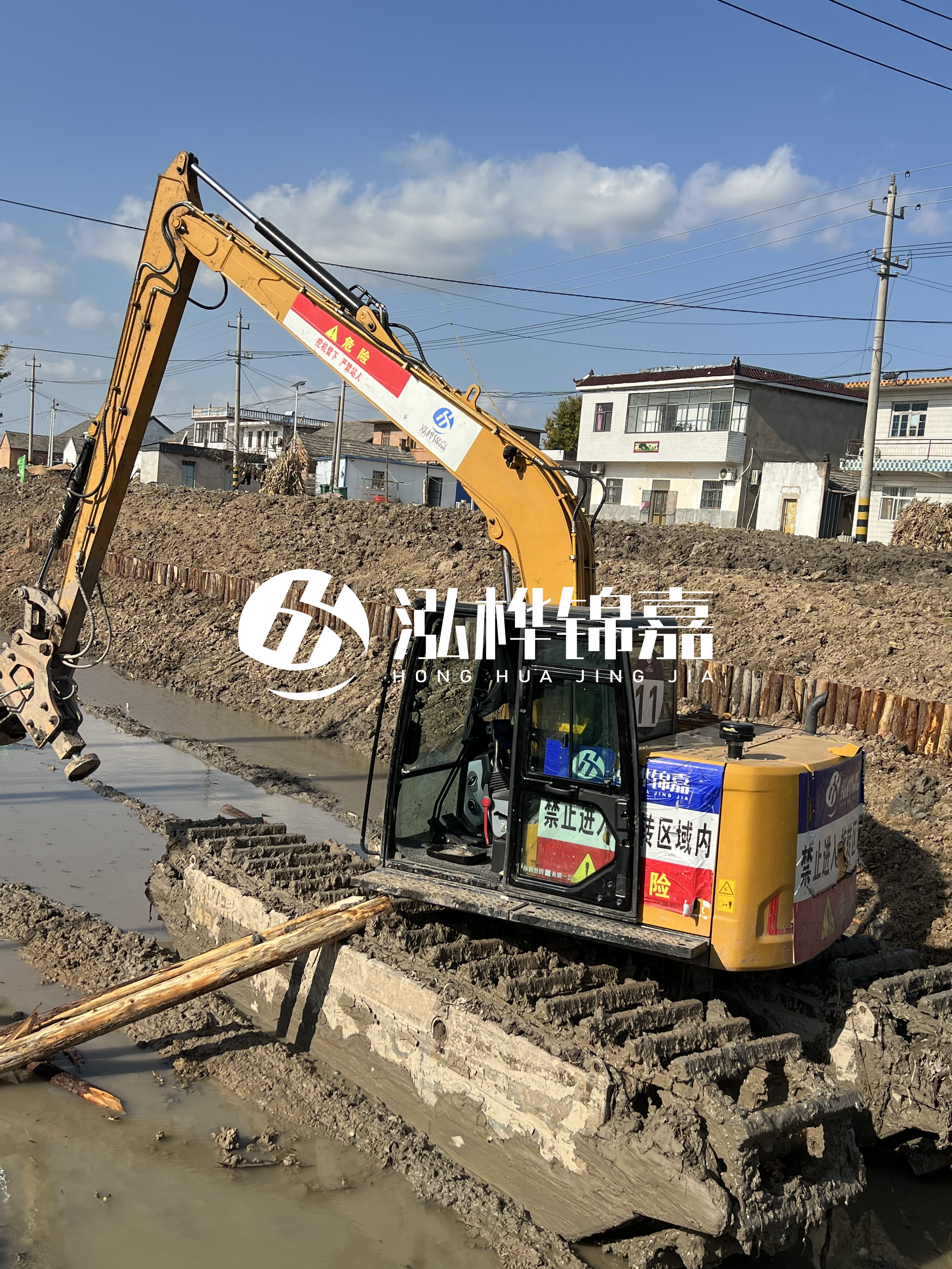 安陽挖機打木樁專業施工-河道打木樁的價格受哪些因素影響？