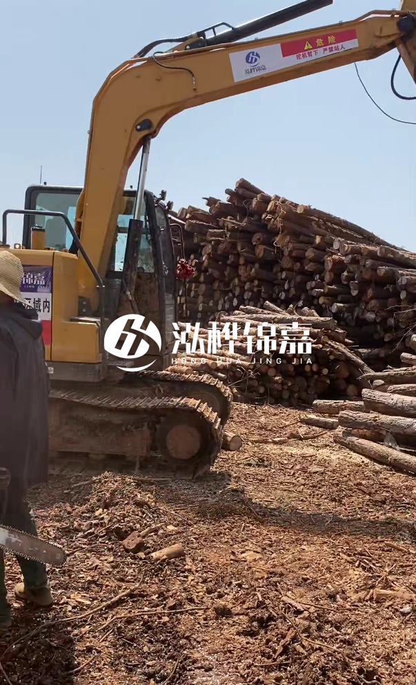 孝感挖機打木樁專業施工-河道打樁木如果彎曲了還能用嗎？