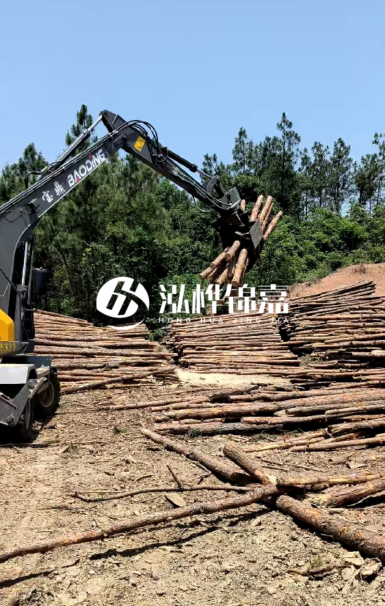 云南4米松木樁批發價格多少-4米小頭13-15直徑多少錢一根？