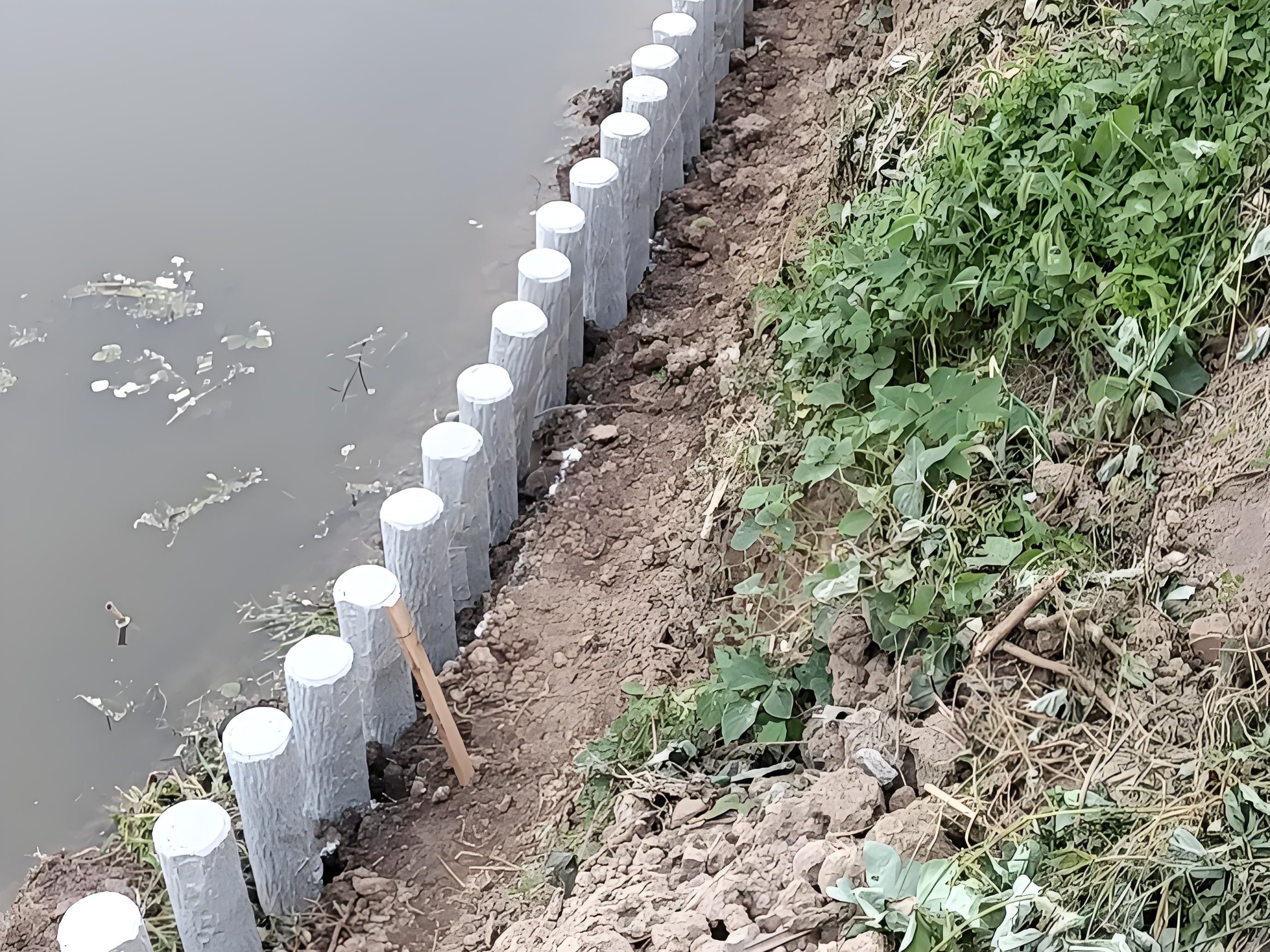 水泥仿木樁施工隊(duì)泓樺錦嘉-水泥仿木樁適合用于河道防護(hù)嗎？